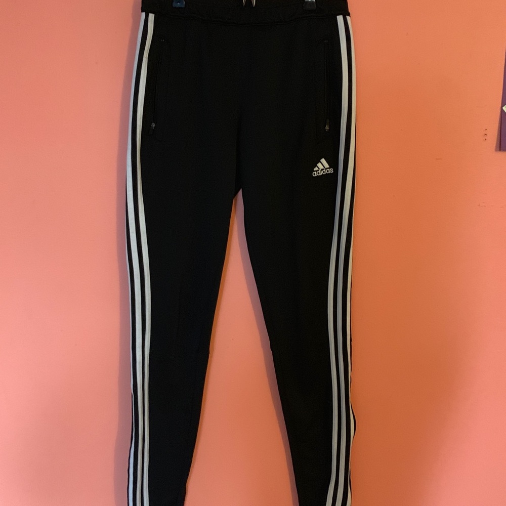 Classic Black Adidas Track Pants